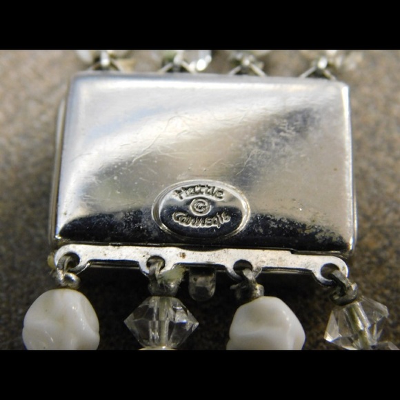 Hattie Carnegie Black & White Stranded Necklace - Picture 5 of 5